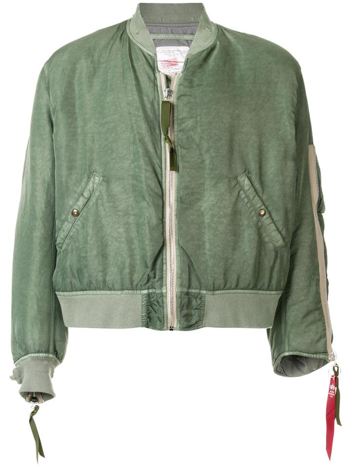 424 Fairfax Fairfax X Alpha Bomber Jacket - Green