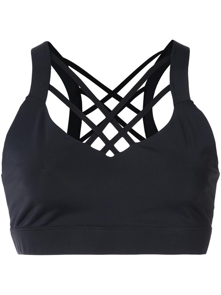 Cushnie Et Ochs Cross Strap Sports Bra - Black