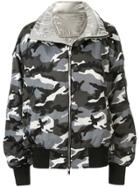 Juun.j Reversible Hooded Bomber Jacket - Silver