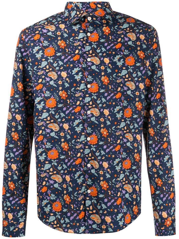 Sun 68 Floral Shirt - Blue