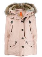 Parajumpers Fur Trimmed Padded Coat - Pink