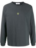 Stone Island Small Logo Print T-shirt - Grey