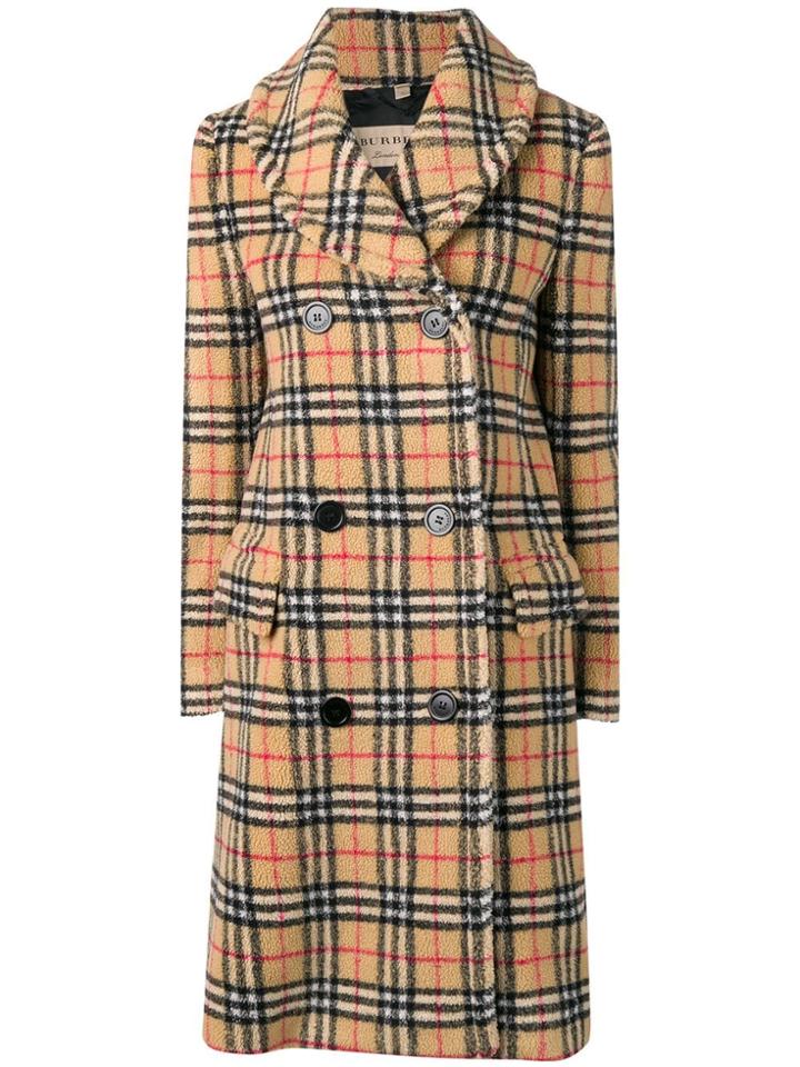 Burberry Vintage Check Coat - Neutrals