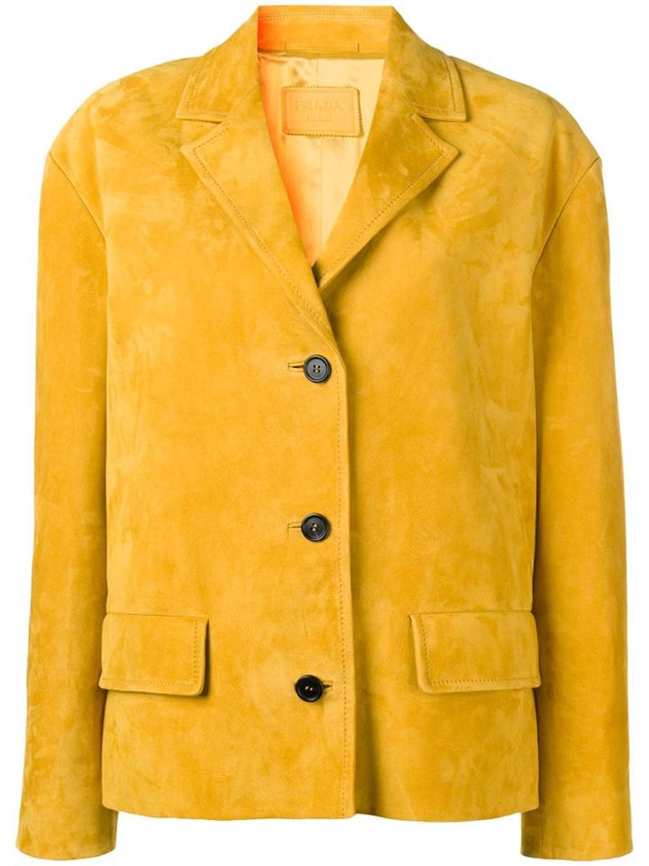 Prada Dropped Shoulder Jacket - Yellow