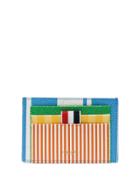 Thom Browne Striped Cardholder - 108 - Multicoloured