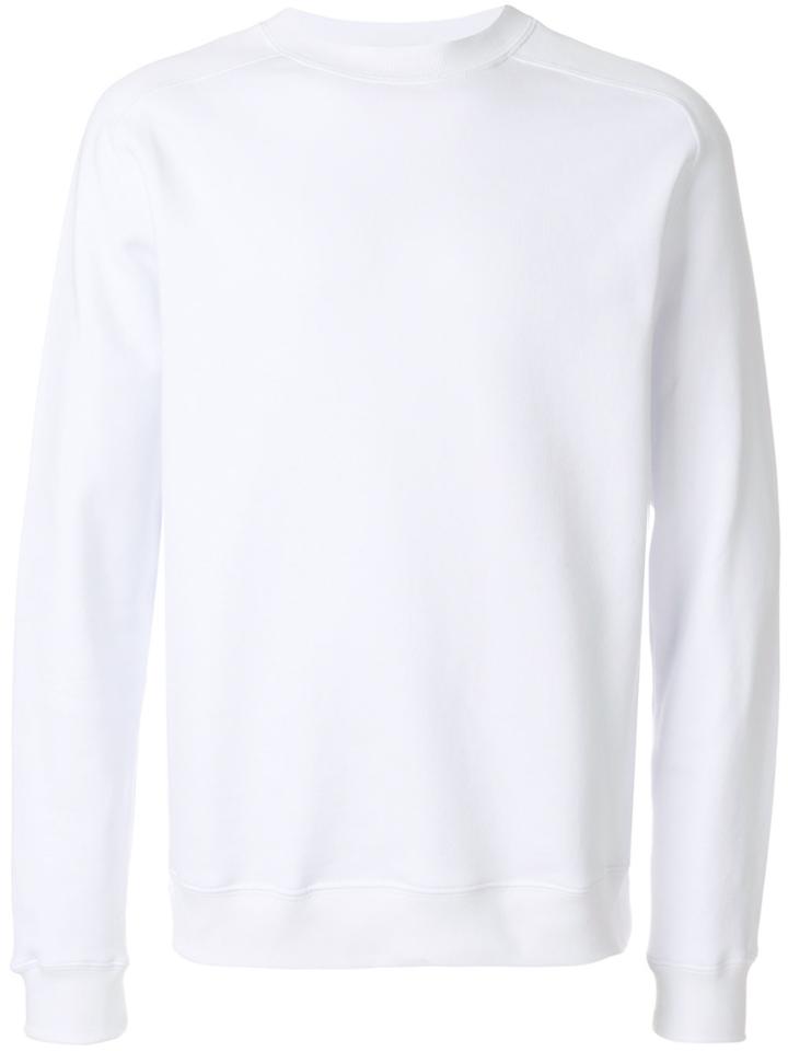 Msgm Classic Crew Neck Sweatshirt - White