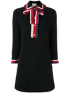 Gucci Tie Neck Dress, Women's, Size: Xs, Black, Spandex/elastane/viscose