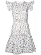 Giambattista Valli - Printed A-line Dress - Women - Silk - 40, White, Silk