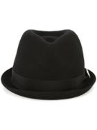 Dsquared2 Strap Brim Fedora, Women's, Size: Small, Black, Wool