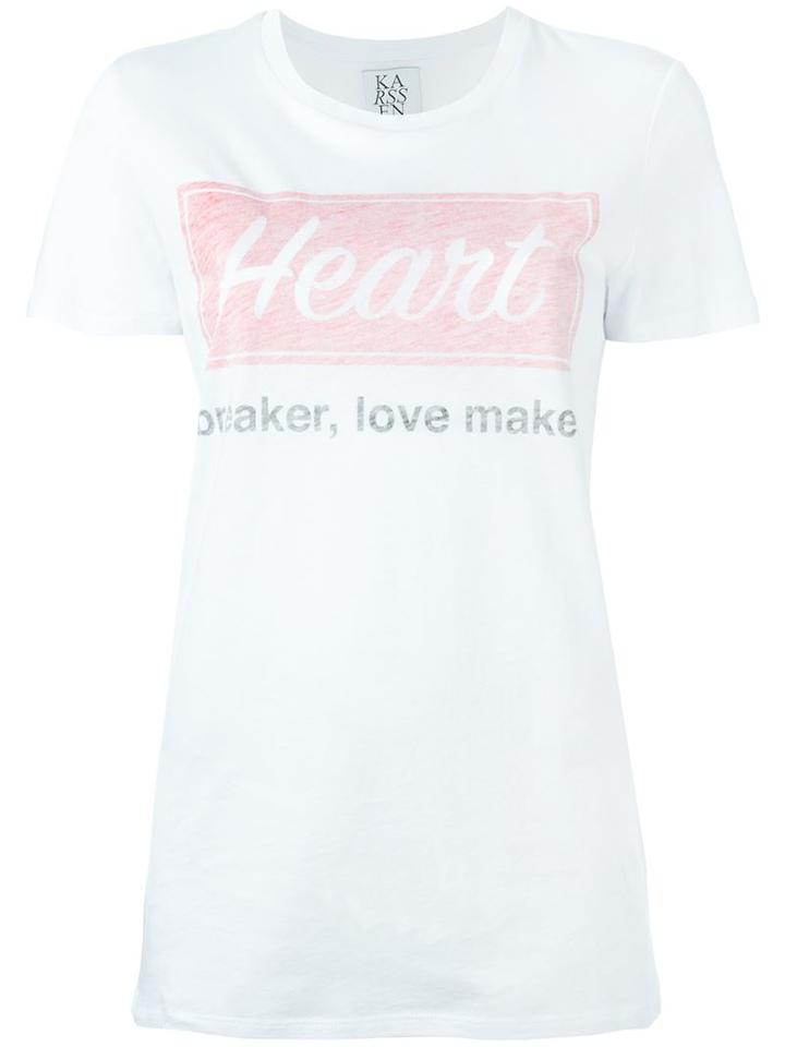Zoe Karssen Heart Logo Long Fit T-shirt