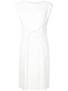 Estnation Tie Waist Shift Dress - White