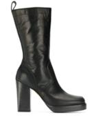 Rick Owens Tall Ankle Boots - Black