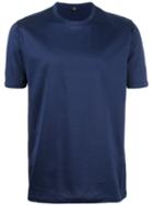 Fay - Plain T-shirt - Men - Cotton - Xl, Blue, Cotton