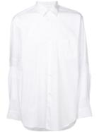 Comme Des Garçons Shirt Gathered Sleeve Shirt - White