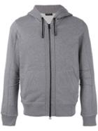 Belstaff Zip-front Hooded Sweatshirt, Men's, Size: Large, Grey, Cotton