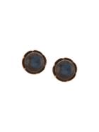 Irene Neuwirth 18kt Rose Gold Labradorite Stud Earrings - Blue