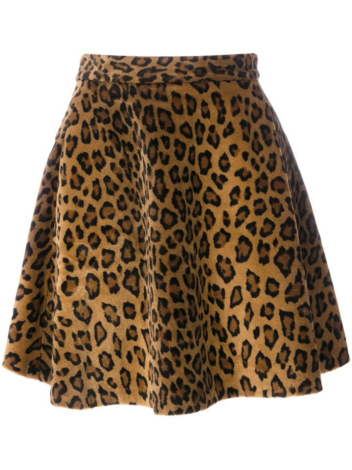 Versace Vintage Animal Printed Skirt - Brown