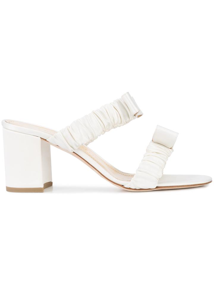Chloe Gosselin Bow Front Sandals - White