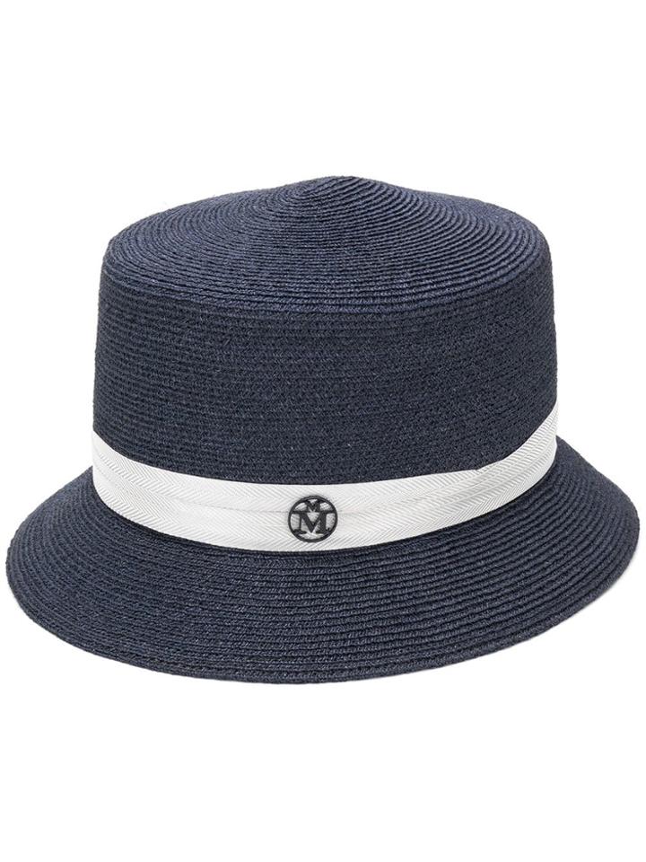 Maison Michel Arsene Cloche Hat - Blue