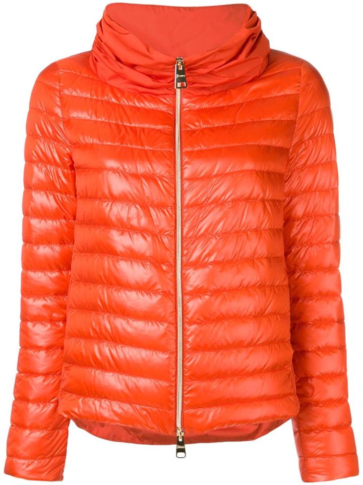 Herno Short Padded Jacket - Orange