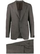 Tagliatore Micro-pattern Suit - Brown