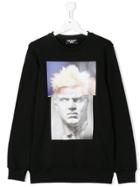 Neil Barrett Kids Teen Graphic-print Sweatshirt - Blue