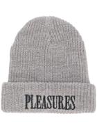 Pleasures Logo Beanie - Grey