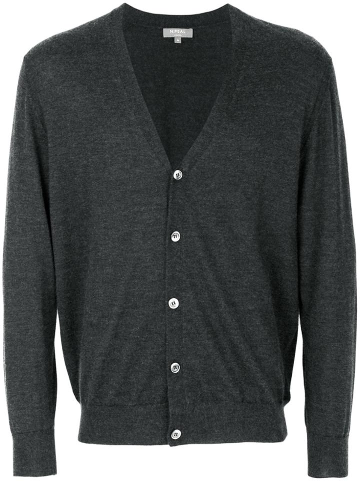 N.peal Fine Gauge Cardigan - Grey