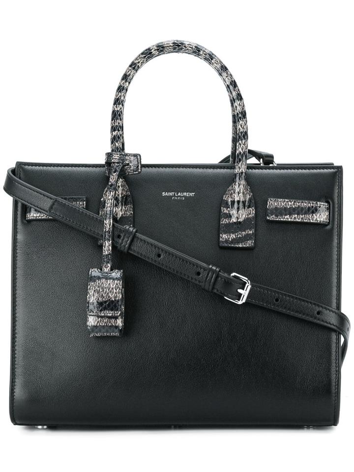 Saint Laurent Sac De Jour Bag, Women's, Black, Calf Leather