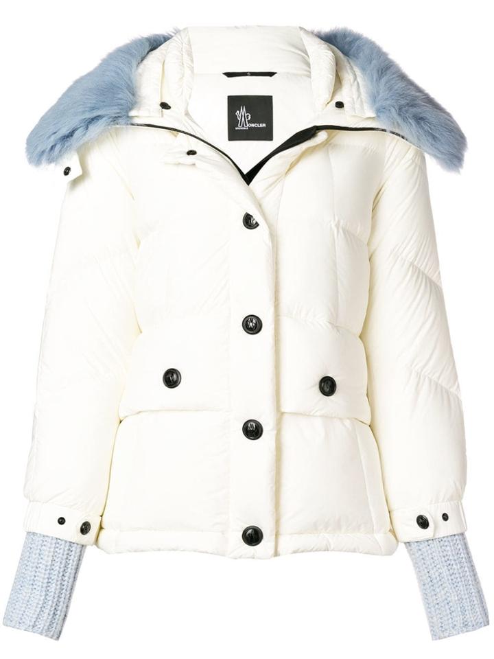 Moncler Grenoble Hooded Down Jacket - White
