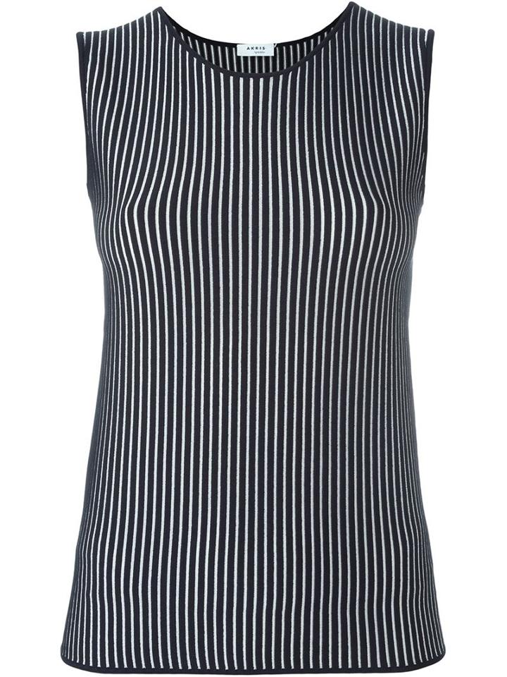 Akris Striped Fitted Tank Top