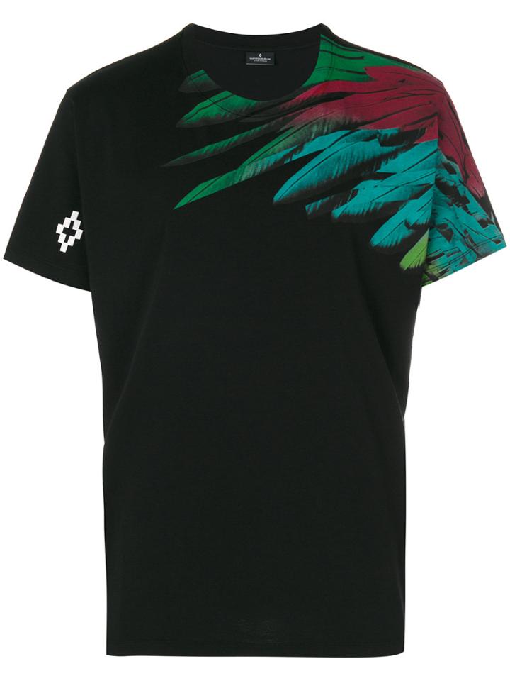 Marcelo Burlon County Of Milan Feather Print T-shirt - Black