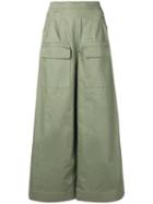 Golden Goose Wide Leg Trousers - Green