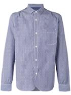 Junya Watanabe Comme Des Garçons Man - Curved Hem Shirt - Men - Cotton - S, Blue, Cotton