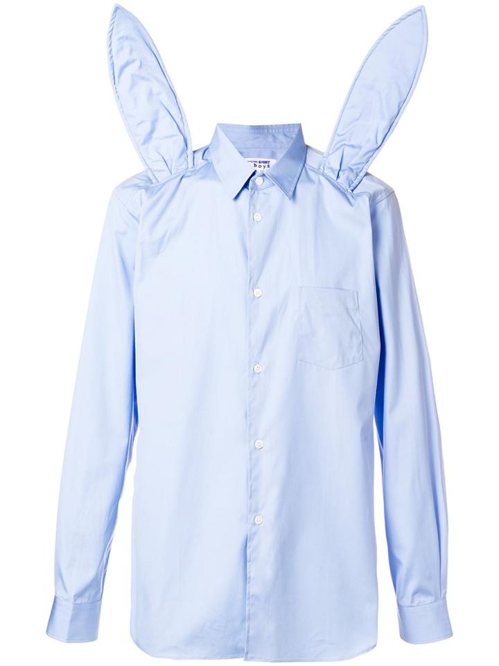 Comme Des Garçons Shirt Boys Bunny Ears Detail Shirt - Blue