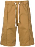 Champion C Logo Tape Trim Shorts - Neutrals