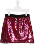 Gaelle Paris Kids Sequin A-line Skirt - Black