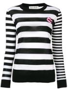 Être Cécile Multi Stripe Boyfriend Jumper - Black