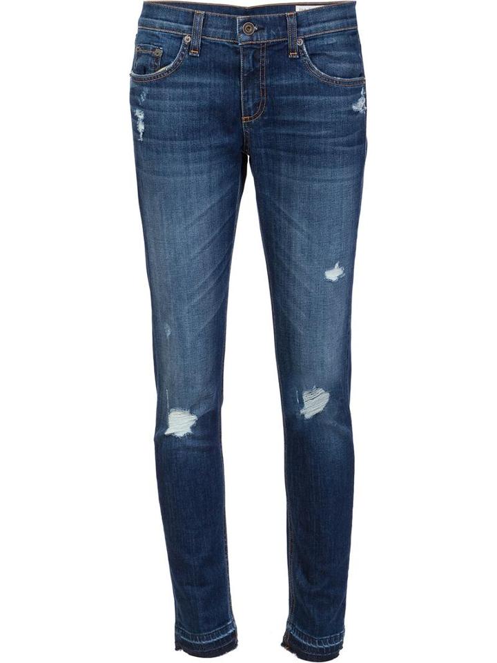 Rag & Bone /jean Ripped Skinny Jeans, Women's, Size: 24, Blue, Cotton/polyurethane