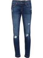 Rag & Bone /jean Ripped Skinny Jeans, Women's, Size: 24, Blue, Cotton/polyurethane
