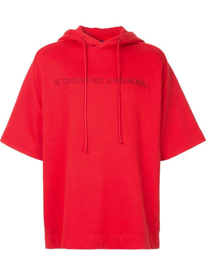Juun.j Hooded T-shirt - Red