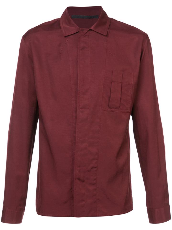 Haider Ackermann Concealed Button Shirt - Red