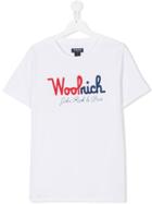 Woolrich Kids Printed T-shirt - White