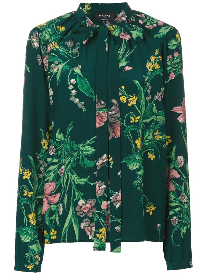 Rochas Floral-print Shirt - Green