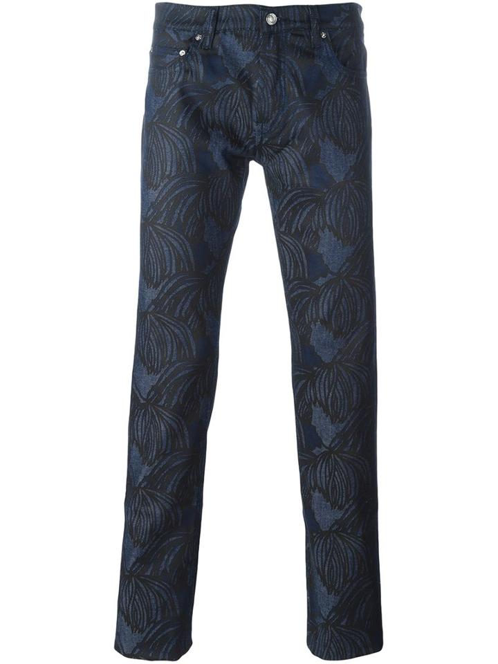 Kenzo Printed Jeans, Men's, Size: 32, Blue, Cotton/spandex/elastane