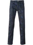 Kenzo Printed Jeans, Men's, Size: 32, Blue, Cotton/spandex/elastane