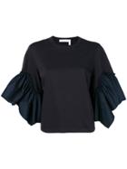 See By Chloé Bell Sleeved T-shirt - Blue