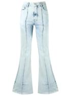 Amapô High Waist Flared Jeans, Women's, Size: 36, Blue, Cotton/elastodiene