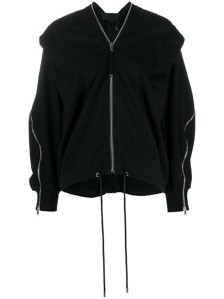 Diesel Black Gold Draped Zip-detail Jumper