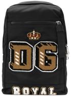 Dolce & Gabbana Terry Patch Sash Backpack - Black